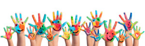Raising color hands